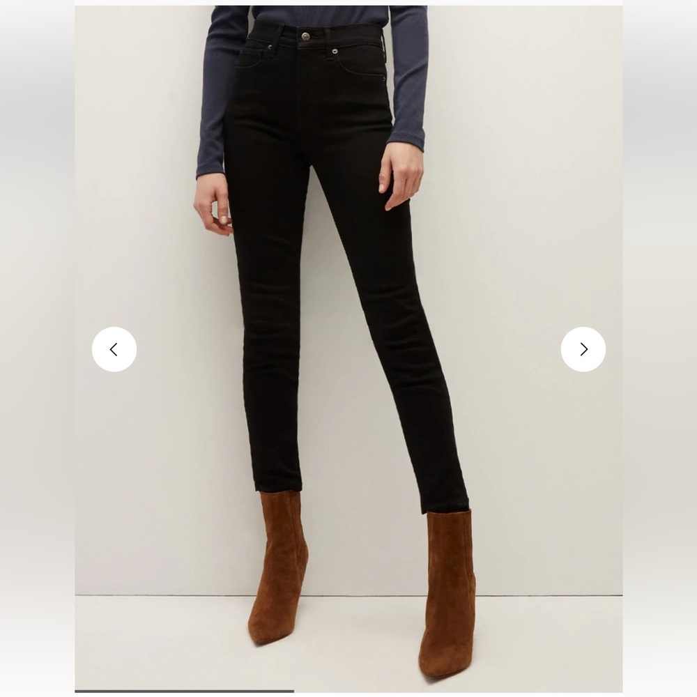 Veronica Beard Debbie Ankle Skinny Jeans Onyx Wash Size 27 High Rise